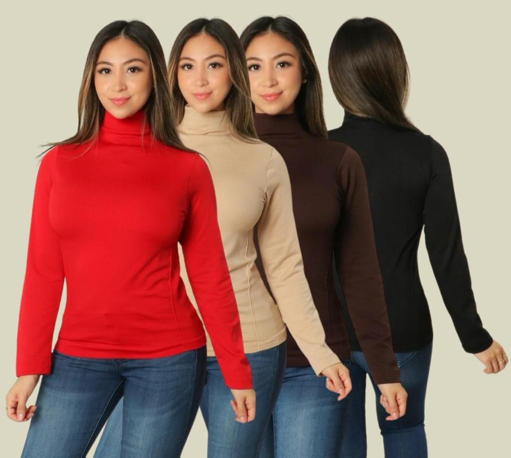 MOCK NECK TOPS